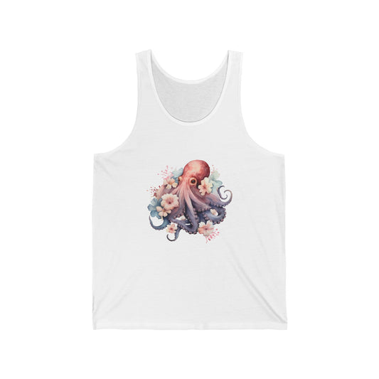 Unisex Octopus Jersey Tank