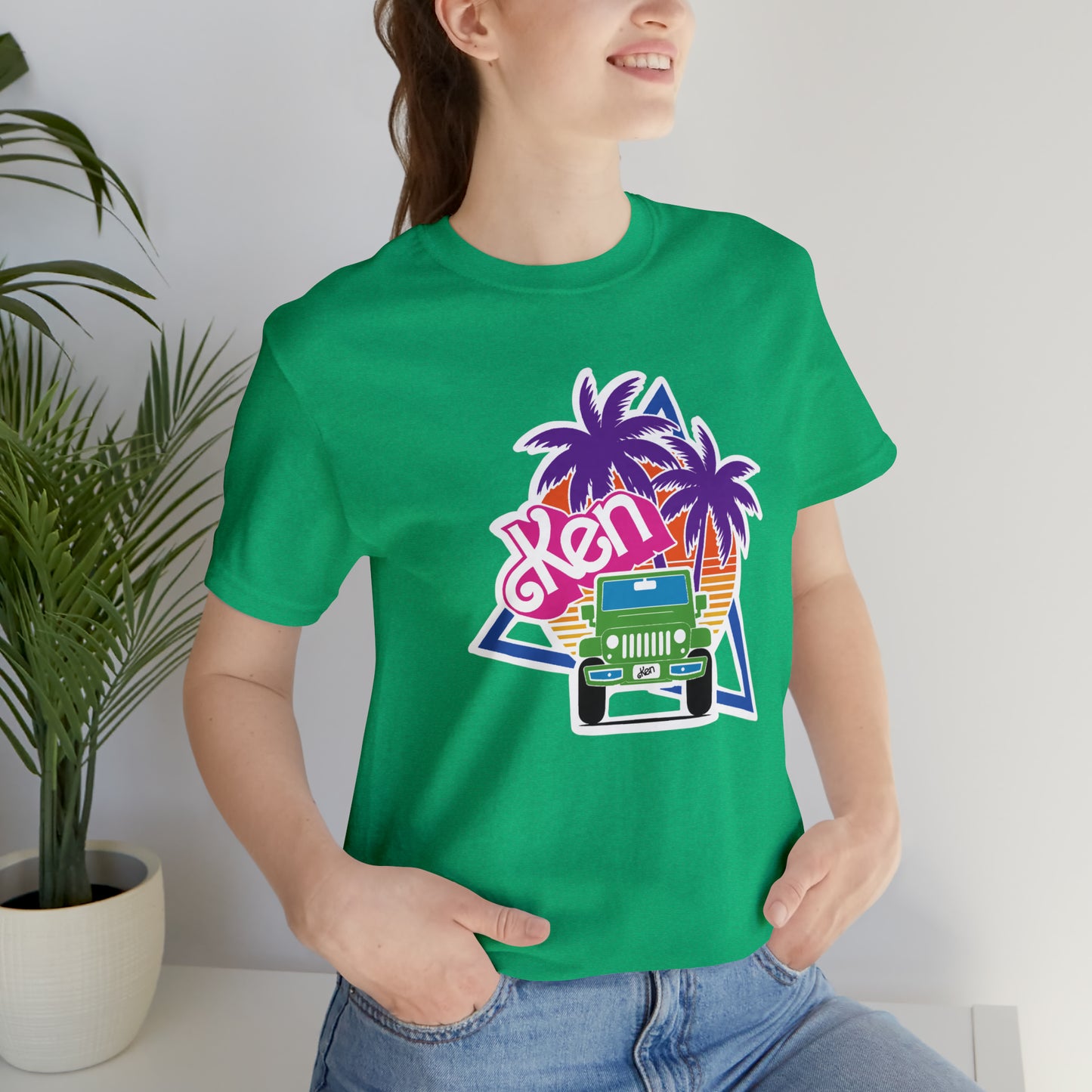 Green Ken, Beep Beep KEN Jeep, Unisex Jersey Short Sleeve Tee