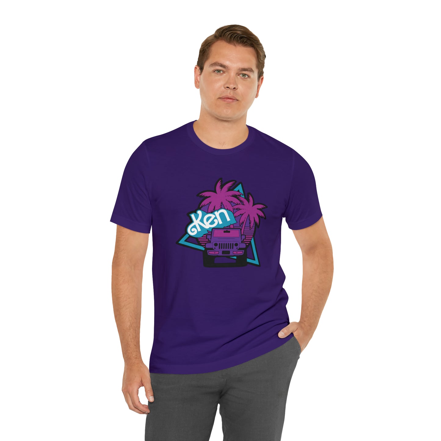 Neon Ken, Beep Beep KEN Jeep, Unisex Jersey Short Sleeve Tee