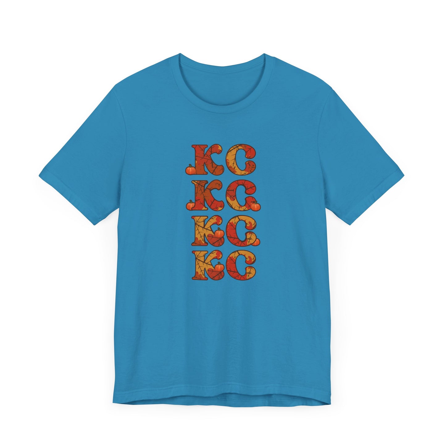 Leaves - Kansas City Fall, Unisex Jersey Short Sleeve Tee