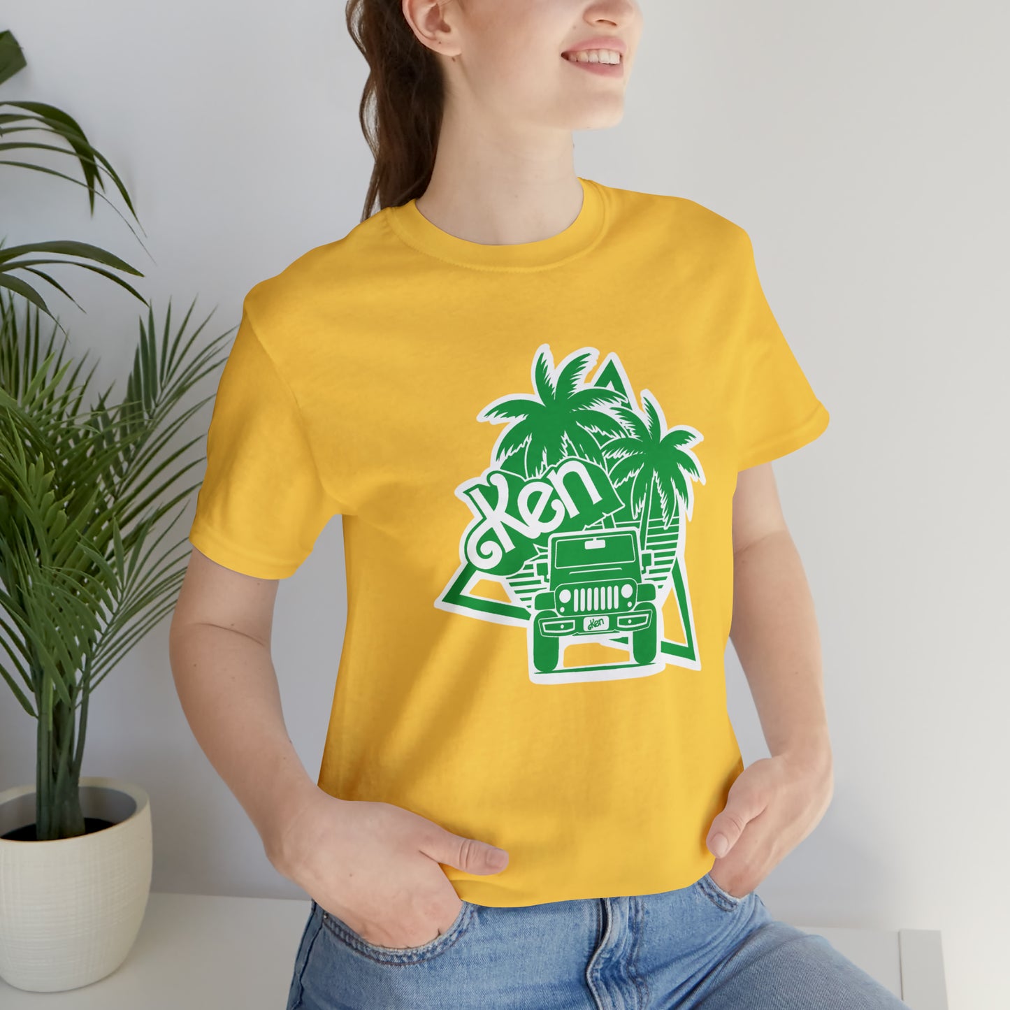All green Ken, Beep Beep KEN Jeep, Unisex Jersey Short Sleeve Tee