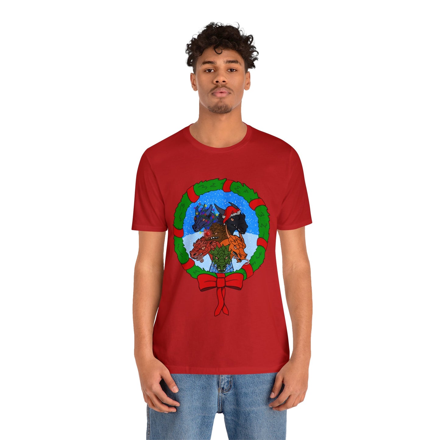 Dragon Christmas with Snowglobe Version - Unisex T-shirt