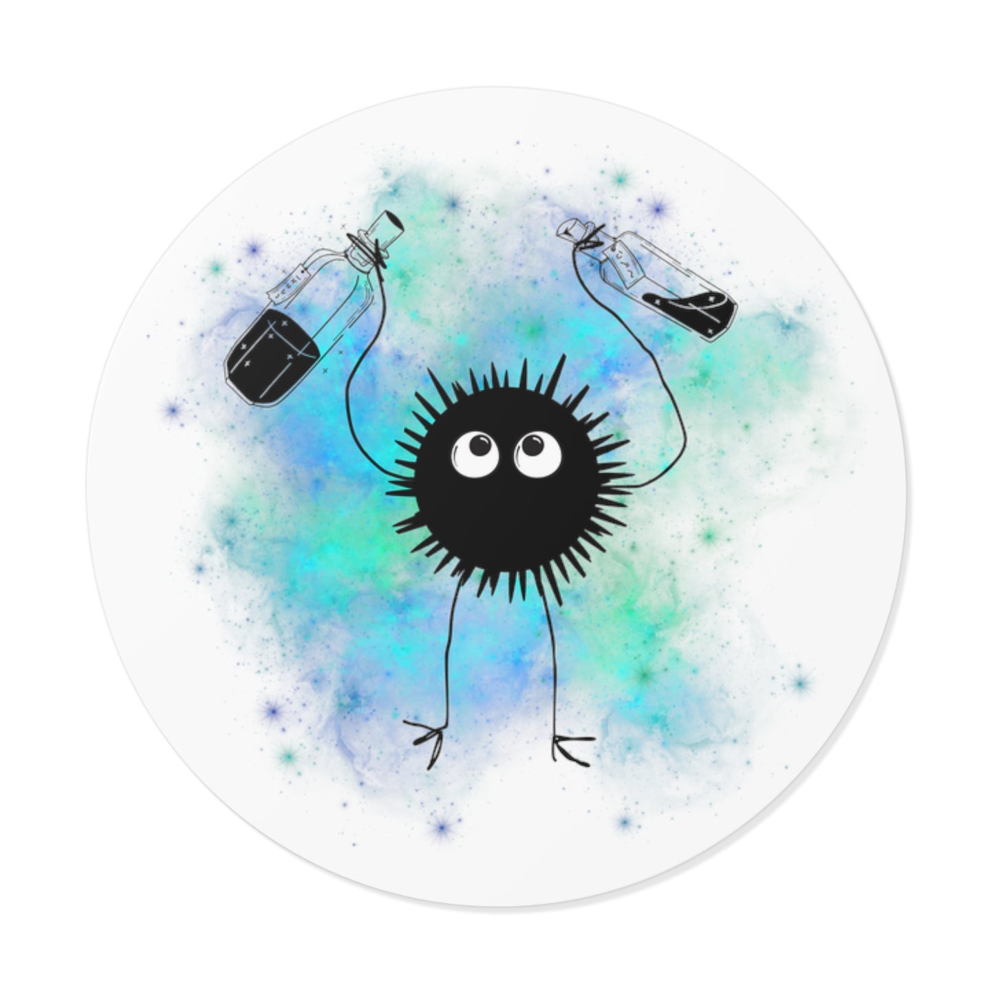 Soot Sprite, Water-Resistant Vinyl Sticker