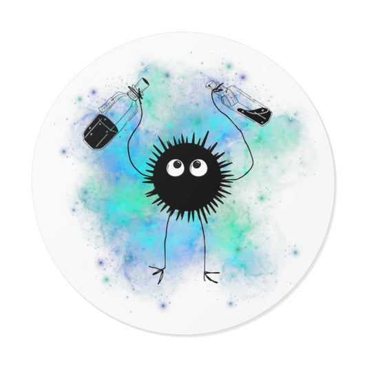 Soot Sprite, Water-Resistant Vinyl Sticker