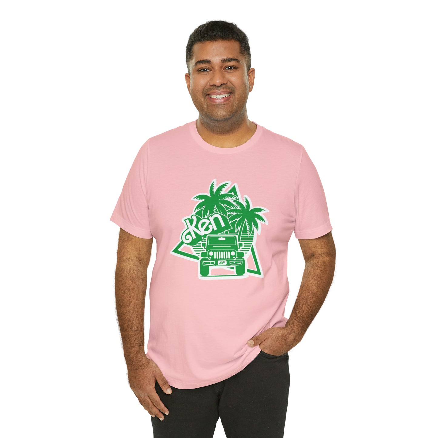 All green Ken, Beep Beep KEN Jeep, Unisex Jersey Short Sleeve Tee