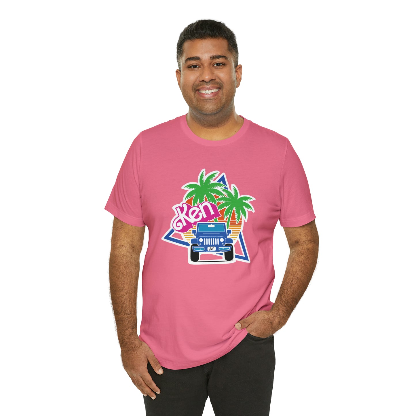 Blue Ken, Beep Beep KEN Jeep, Unisex Jersey Short Sleeve Tee