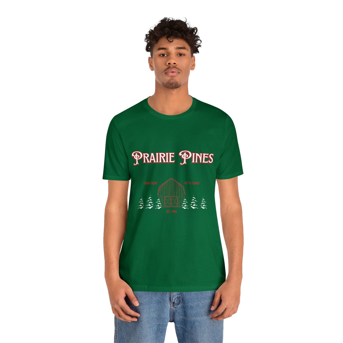 Vintage Prairie Pines Christmas Tree Farm - Unisex T-shirt