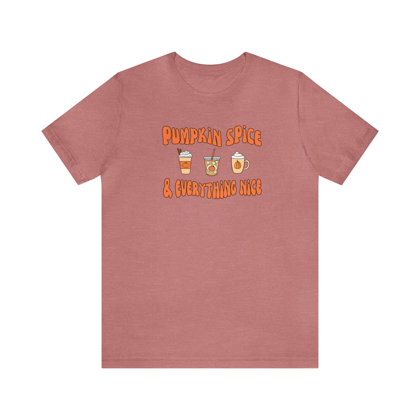 Three Pumpkin Spice, Unisex Jersey Short Sleeve Tee