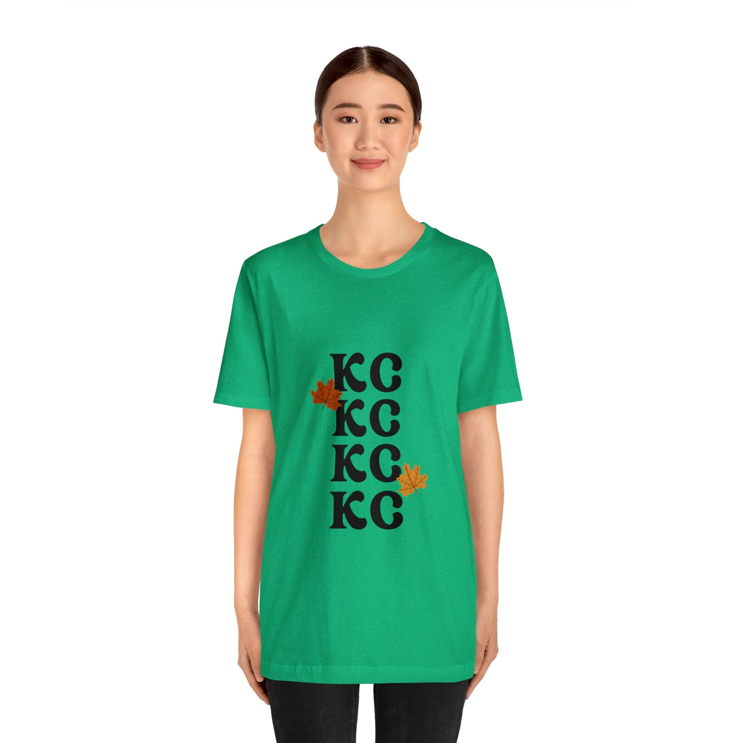 Black Text - Kansas City Fall, Unisex Jersey Short Sleeve Tee