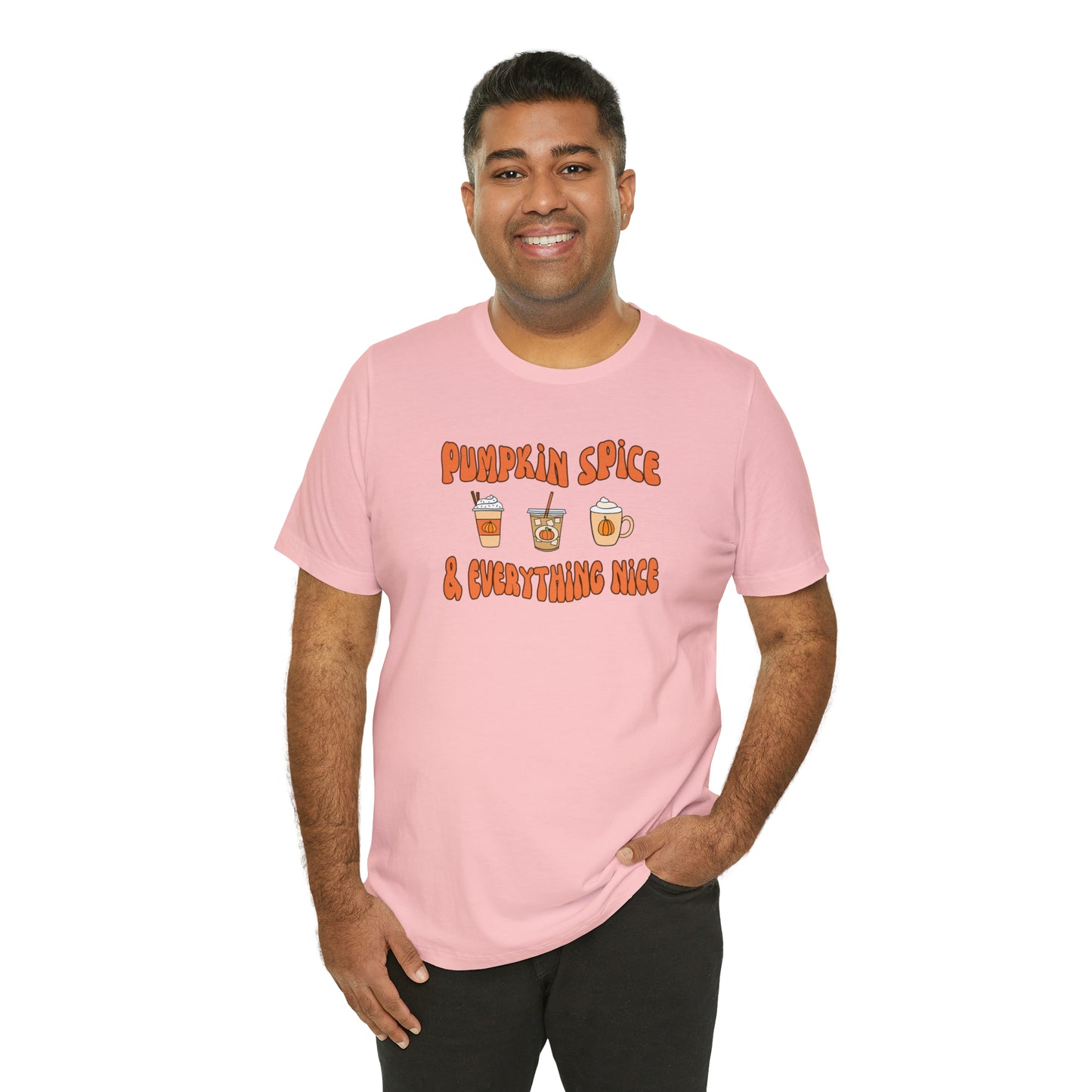 Three Pumpkin Spice, Unisex Jersey Short Sleeve Tee