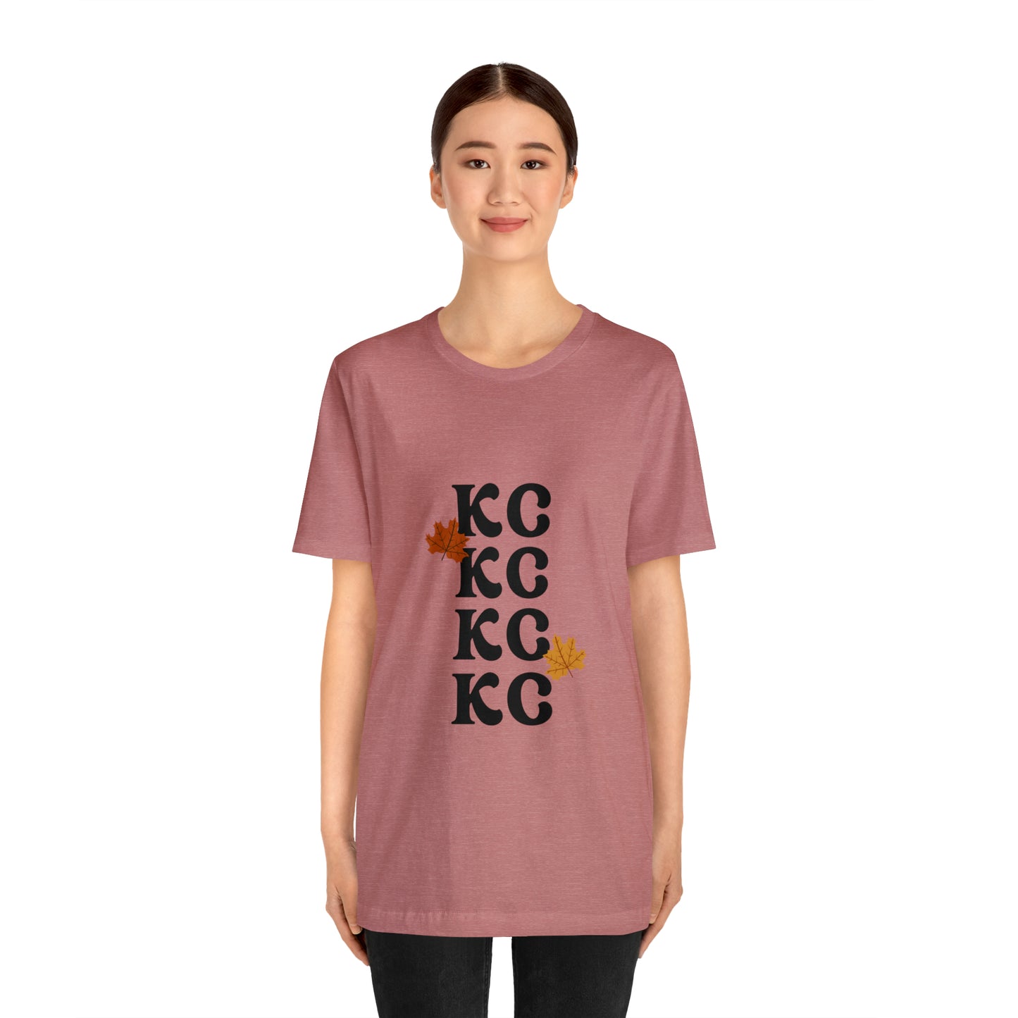Black Text - Kansas City Fall, Unisex Jersey Short Sleeve Tee