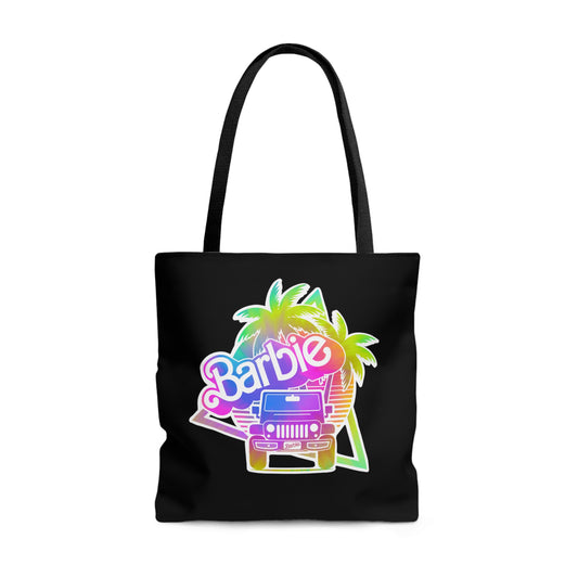 Pastel Tie Dye Kenough Barbie Jeep Tote Bag