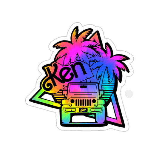 Dark Tie Dye Ken Jeep, 2 sizes