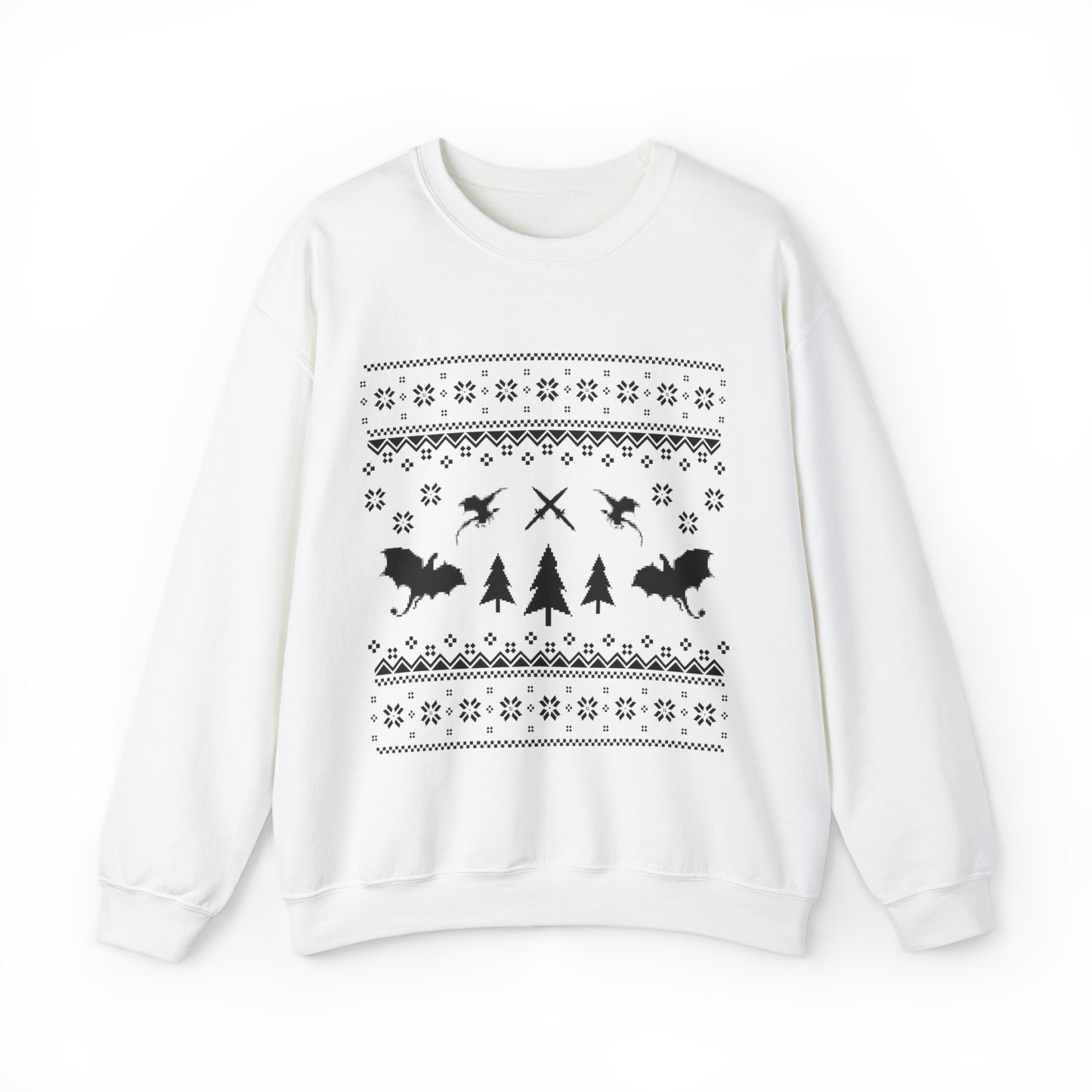 8-Bit Dragon Christmas version 3 - Unisex Sweatshirt