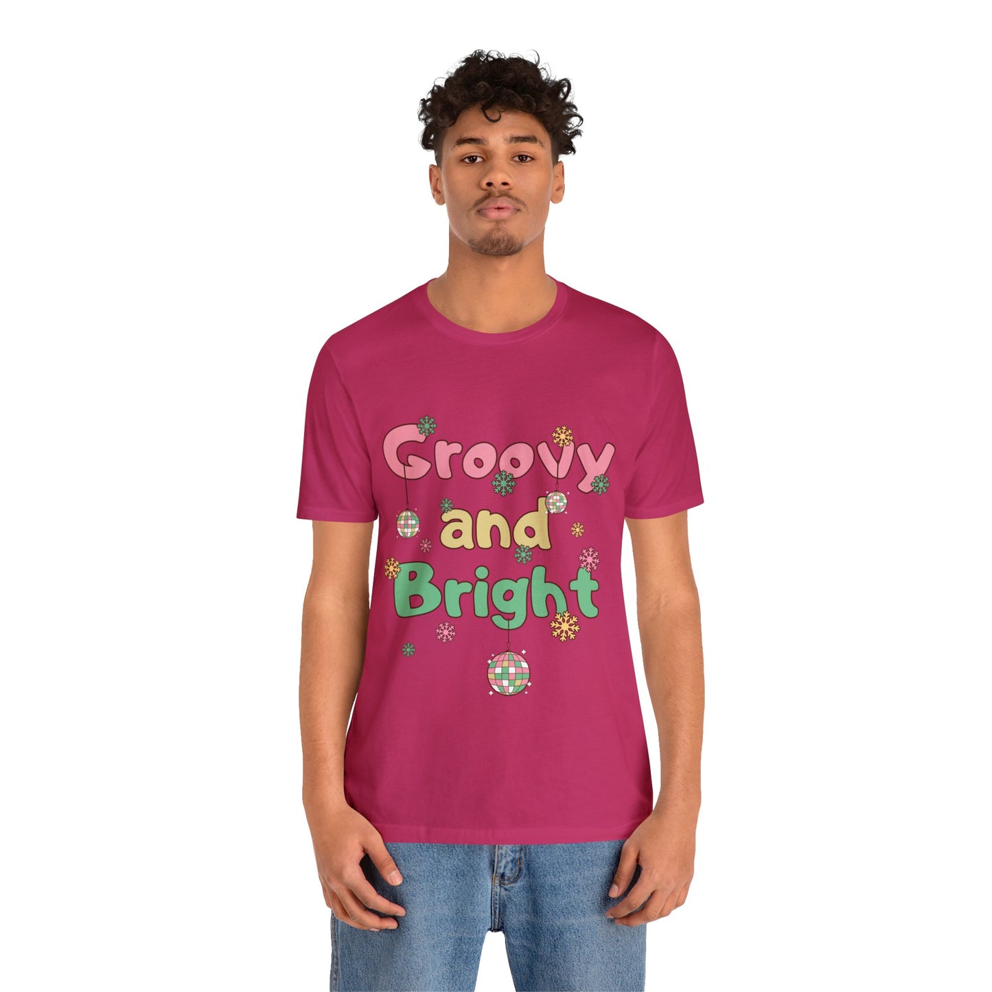 Pinkish Groovy and Bright Jingle Disco Ball - Unisex T-shirt