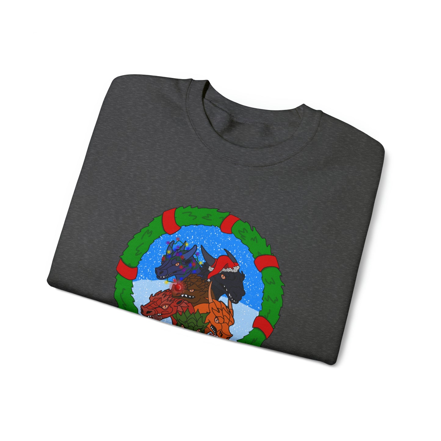 Dragon Christmas with snow - Unisex Sweatshirt