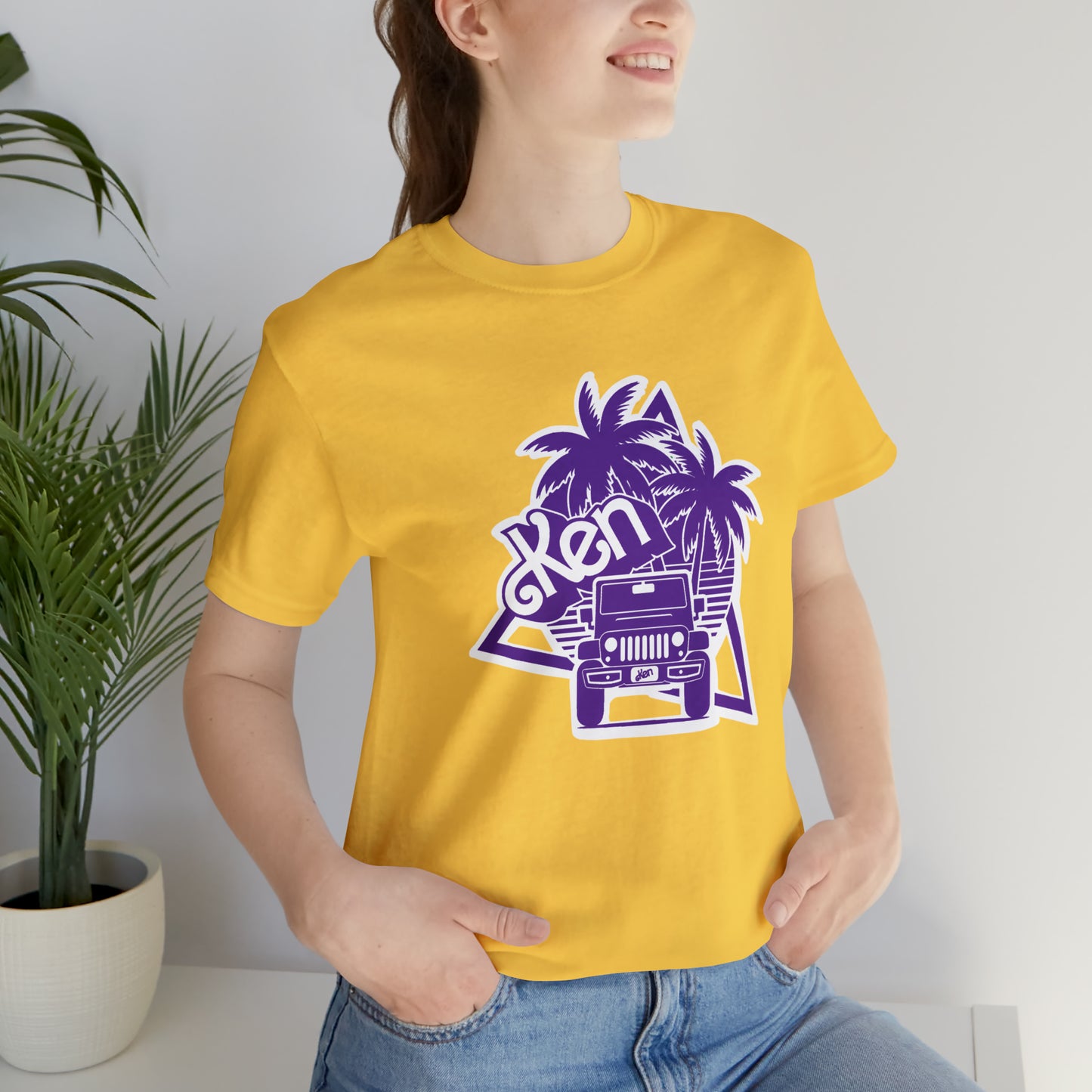 All Purple Ken, Beep Beep KEN Jeep, Unisex Jersey Short Sleeve Tee