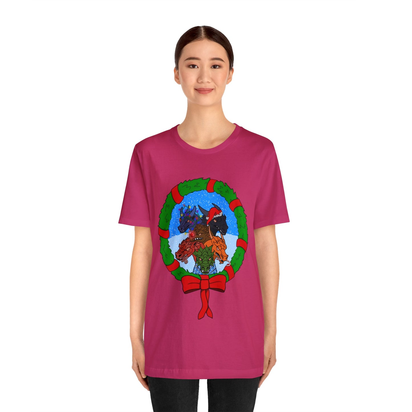 Dragon Christmas with Snowglobe Version - Unisex T-shirt