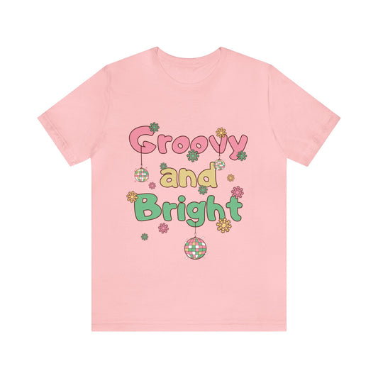 Pinkish Groovy and Bright Jingle Disco Ball - Unisex T-shirt