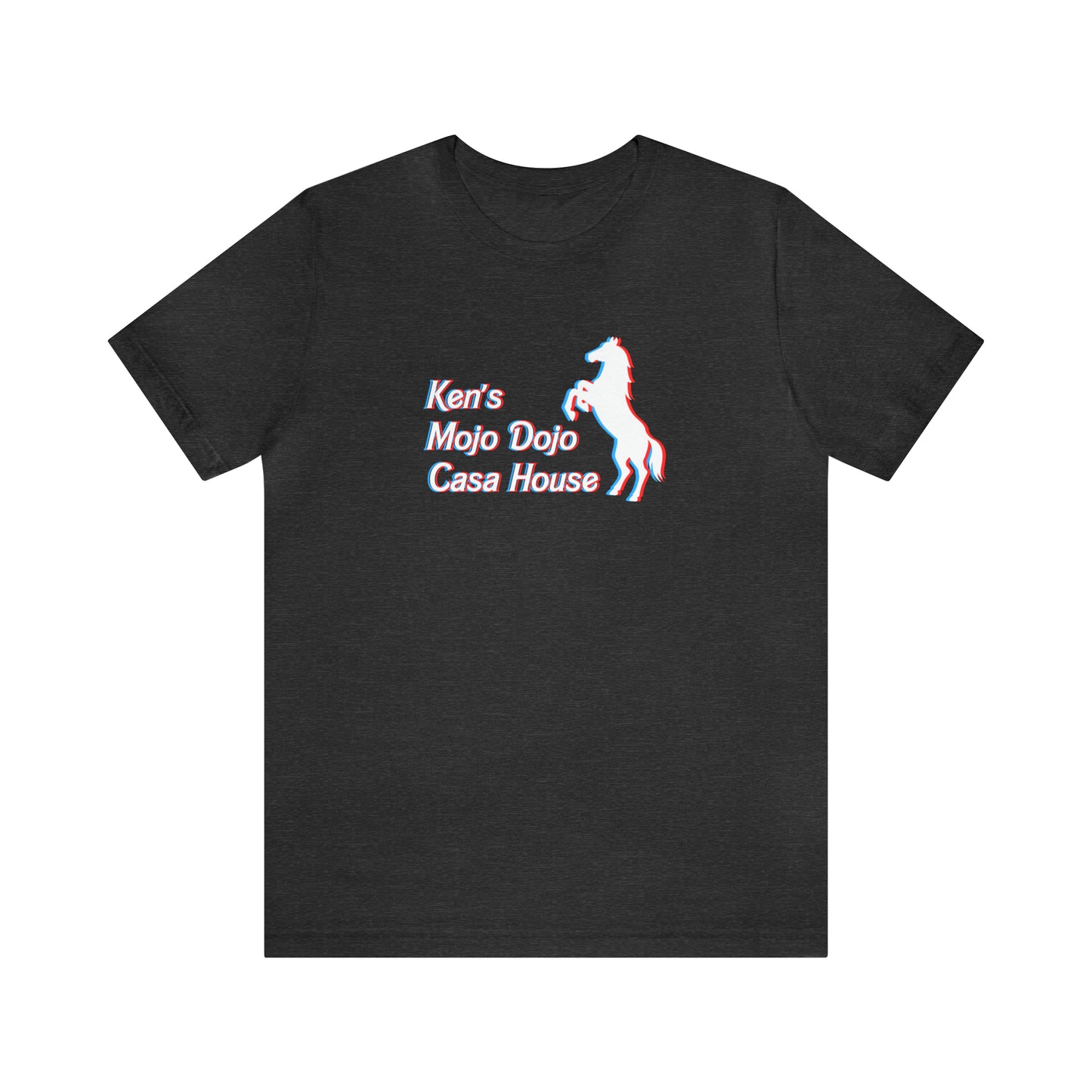 3D Glasses: Ken's Mojo Dojo Casa House, Unisex Jersey Short Sleeve Tee