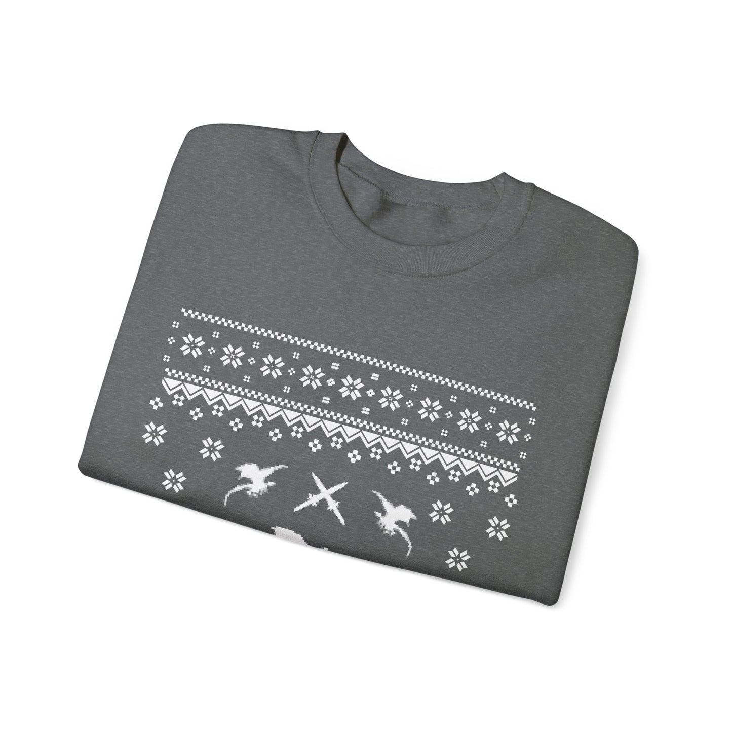 8-Bit Dragon Christmas version 4 - Unisex Sweatshirt