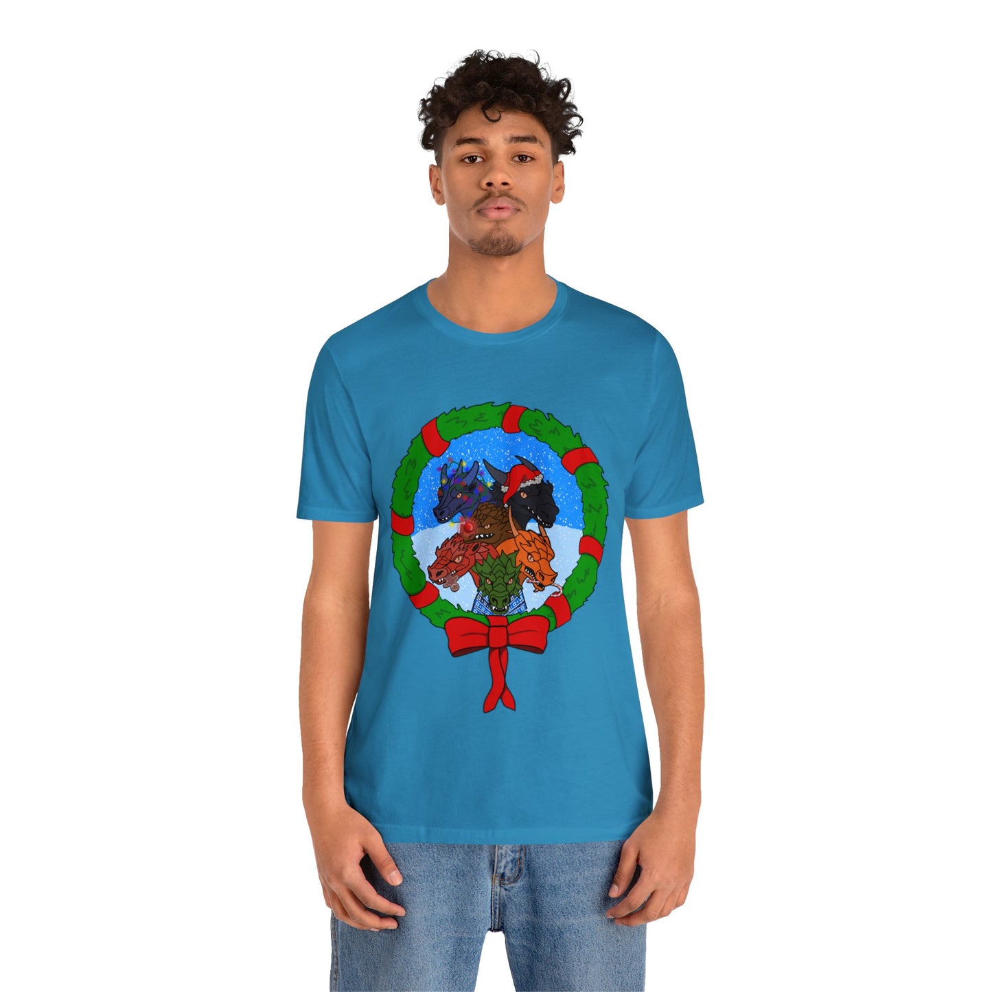 Dragon Christmas with Snowglobe Version - Unisex T-shirt