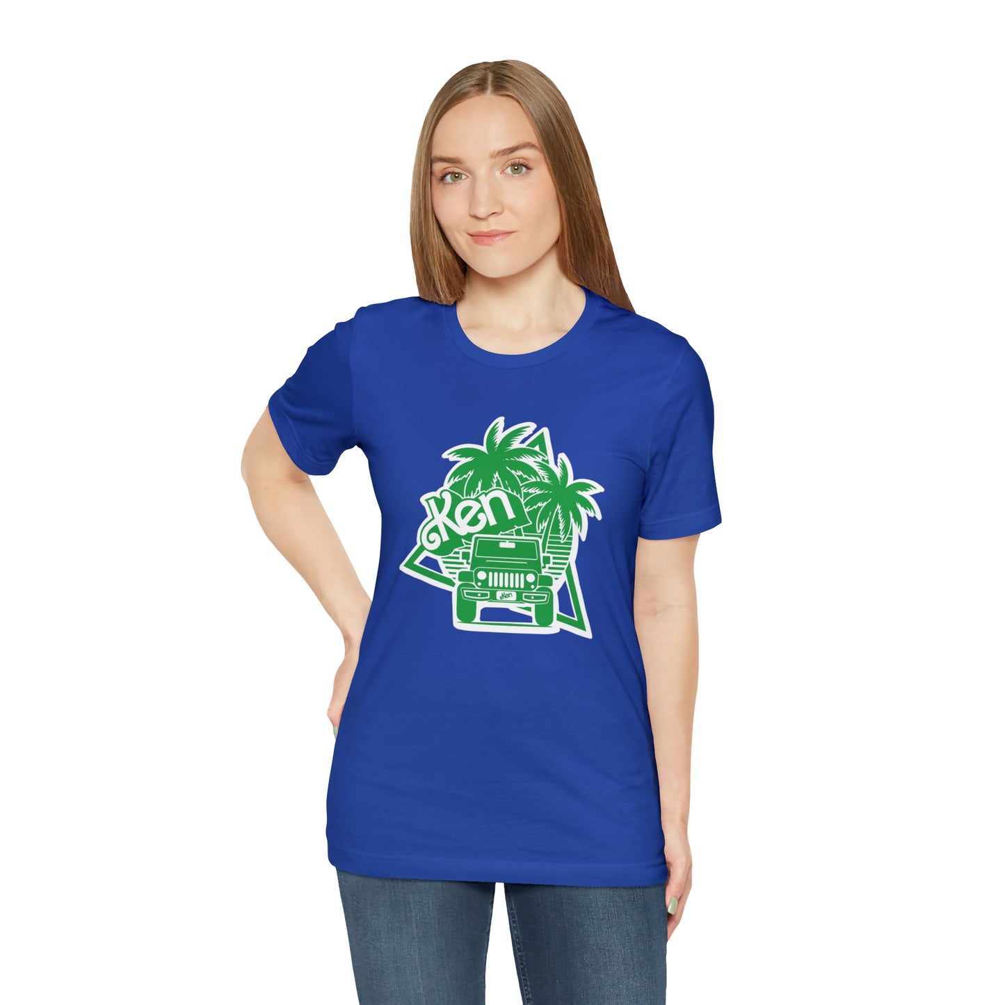 All green Ken, Beep Beep KEN Jeep, Unisex Jersey Short Sleeve Tee