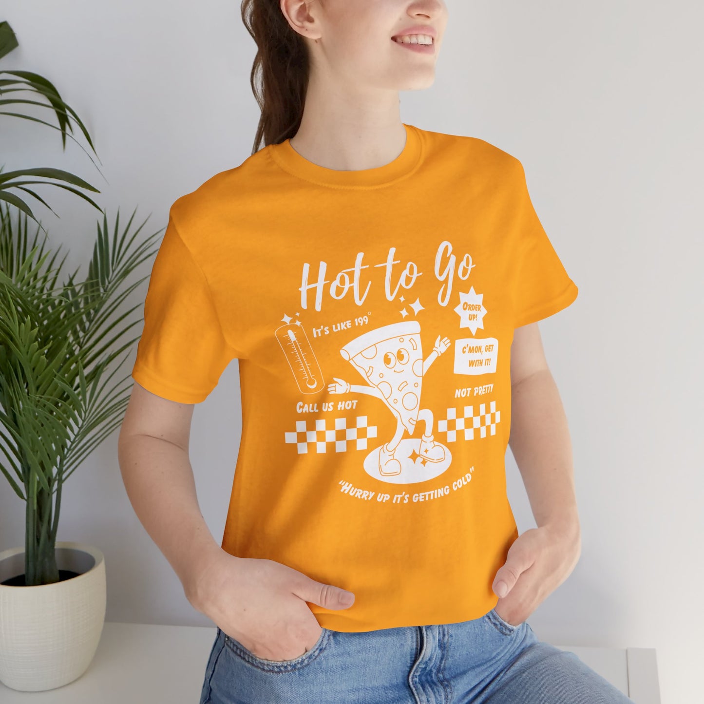 HOT TO GO White Text - Unisex Shirt
