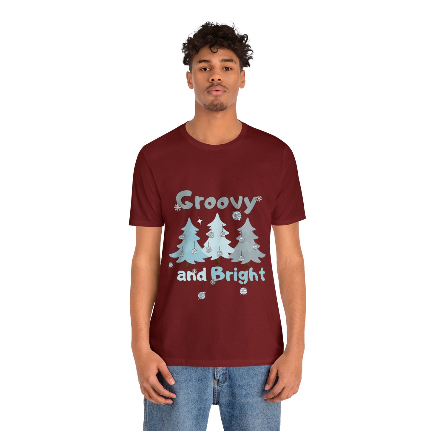 Merry and Bright Jingle Ball Christmas Tree - Unisex T-shirt