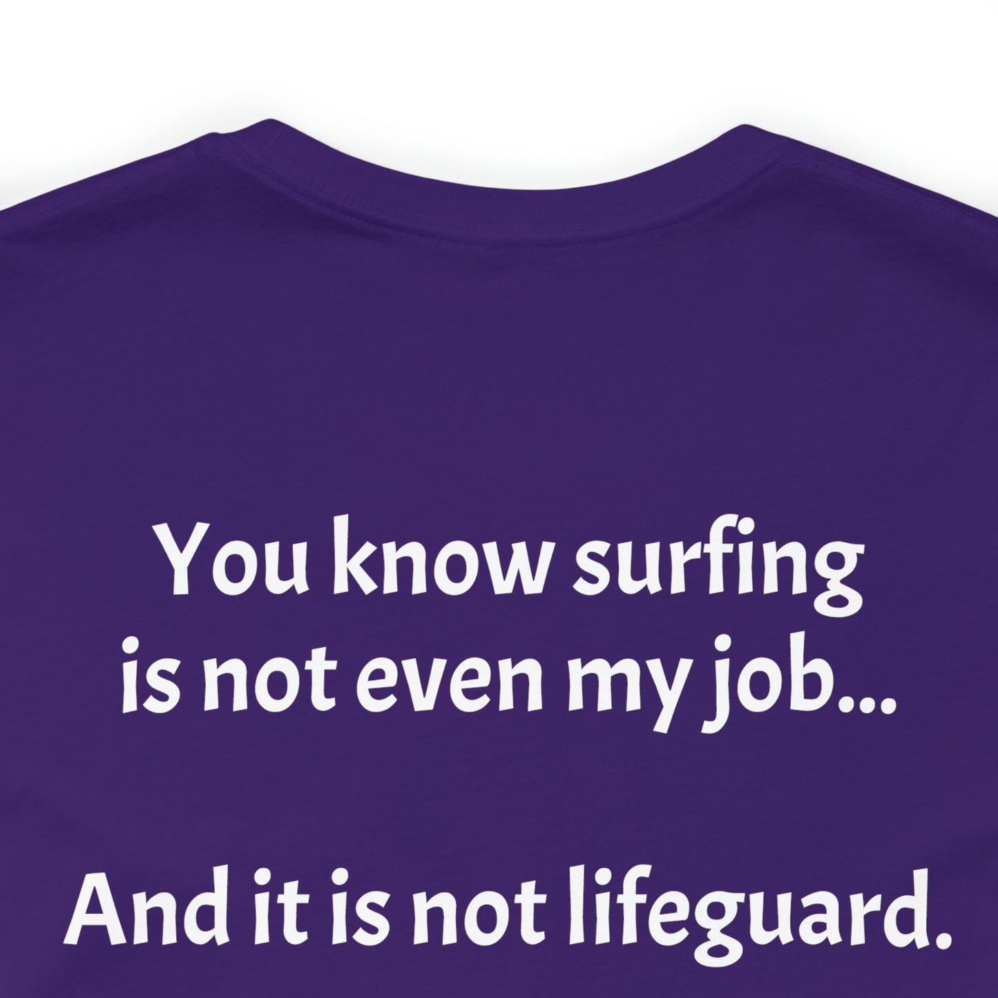 Blank back Beach off, Unisex Jersey Short Sleeve Tee