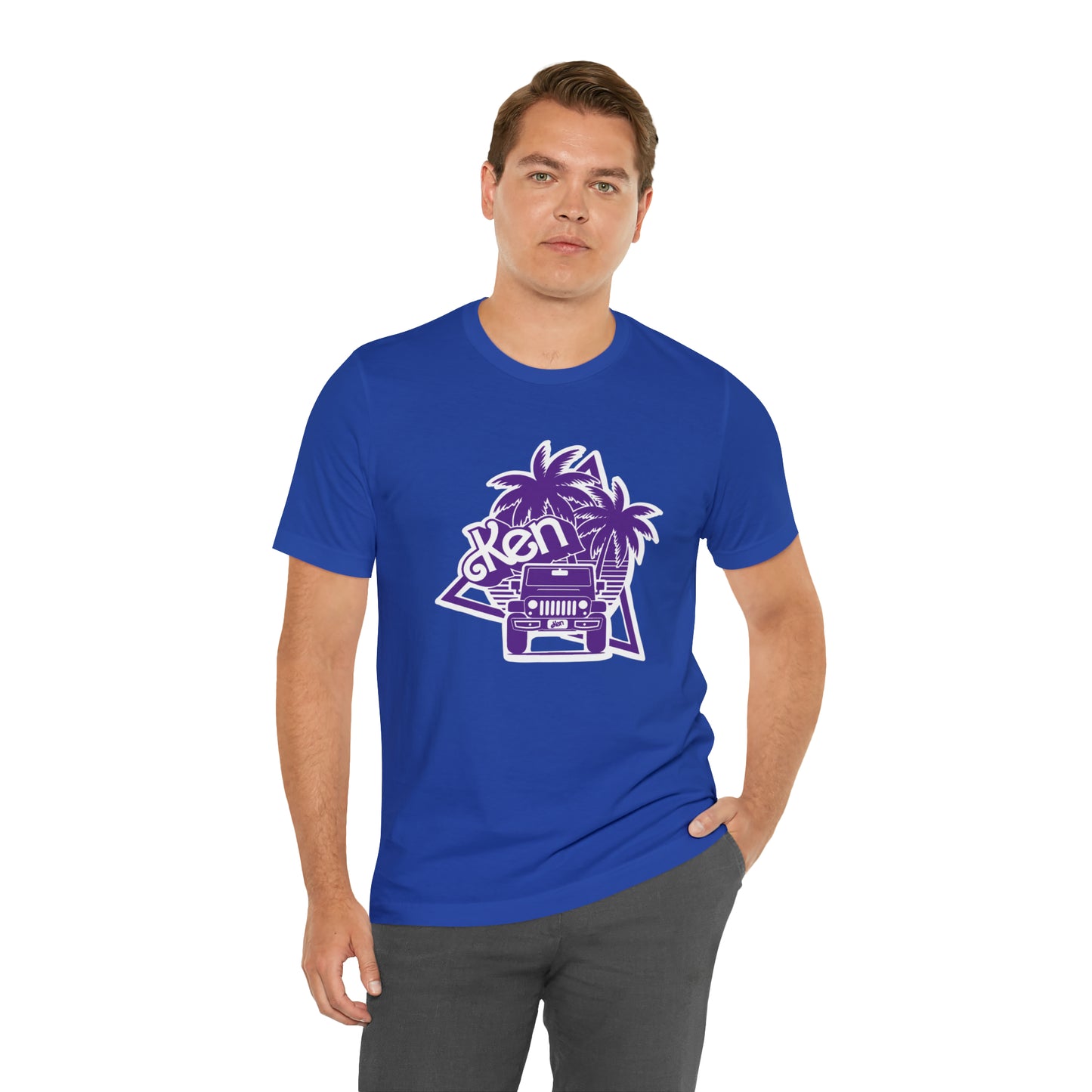 All Purple Ken, Beep Beep KEN Jeep, Unisex Jersey Short Sleeve Tee