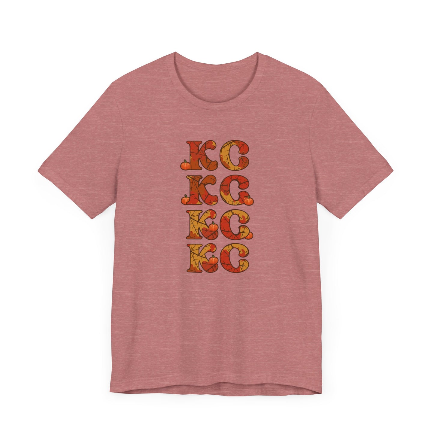 Leaves - Kansas City Fall, Unisex Jersey Short Sleeve Tee