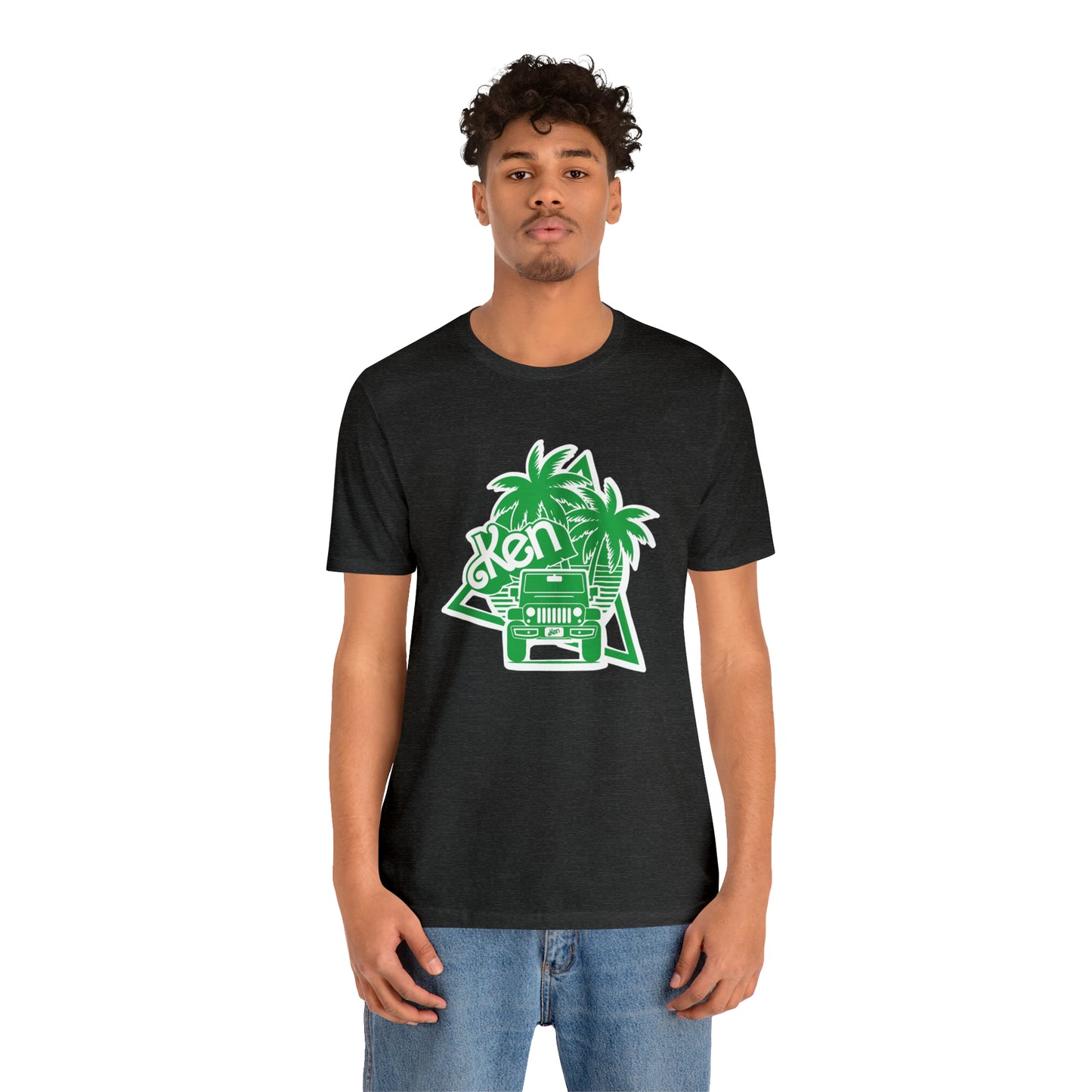All green Ken, Beep Beep KEN Jeep, Unisex Jersey Short Sleeve Tee