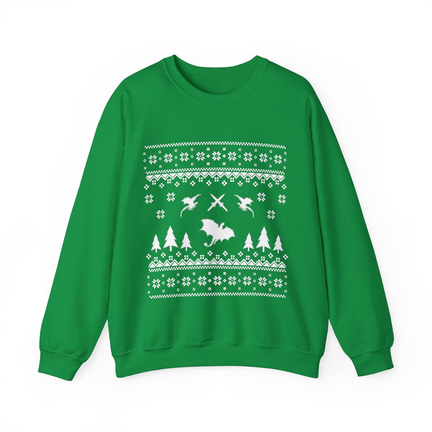 8-Bit Dragon Christmas version 4 - Unisex Sweatshirt