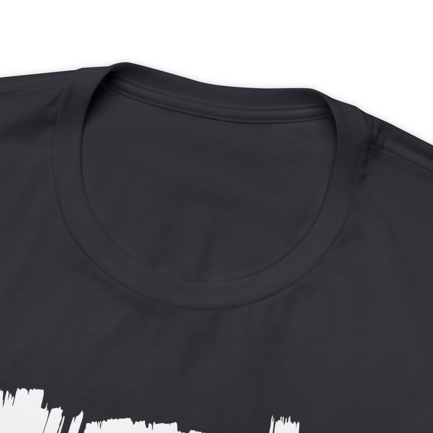 Vertical paint WHITE LETTER Elder Emo, Unisex Jersey Short Sleeve Tee