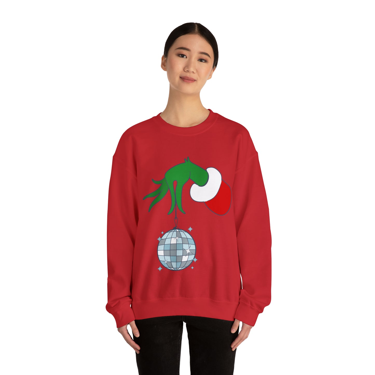 Grinchy Groovy and Bright Jingle Disco Ball - Sweatshirt