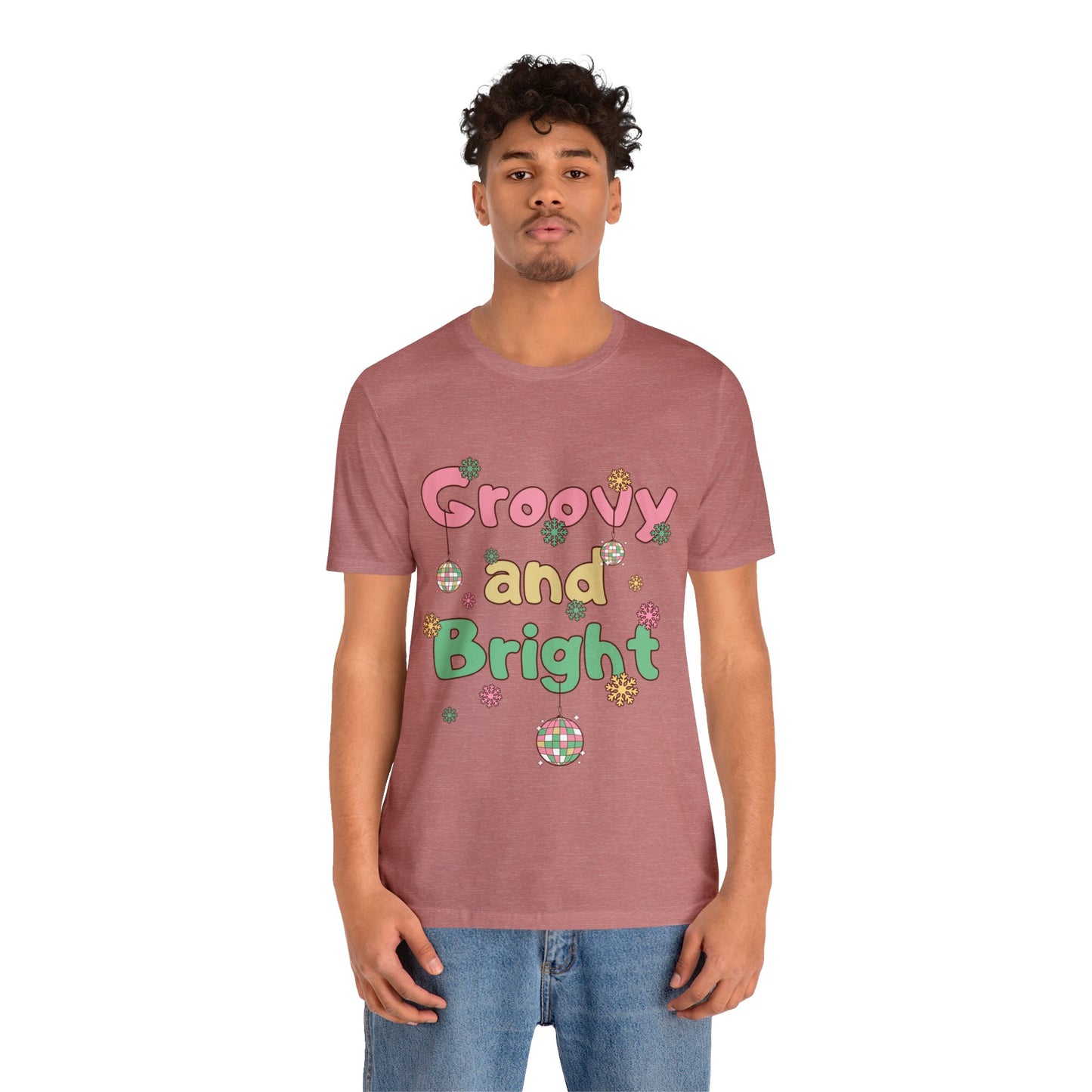 Pinkish Groovy and Bright Jingle Disco Ball - Unisex T-shirt
