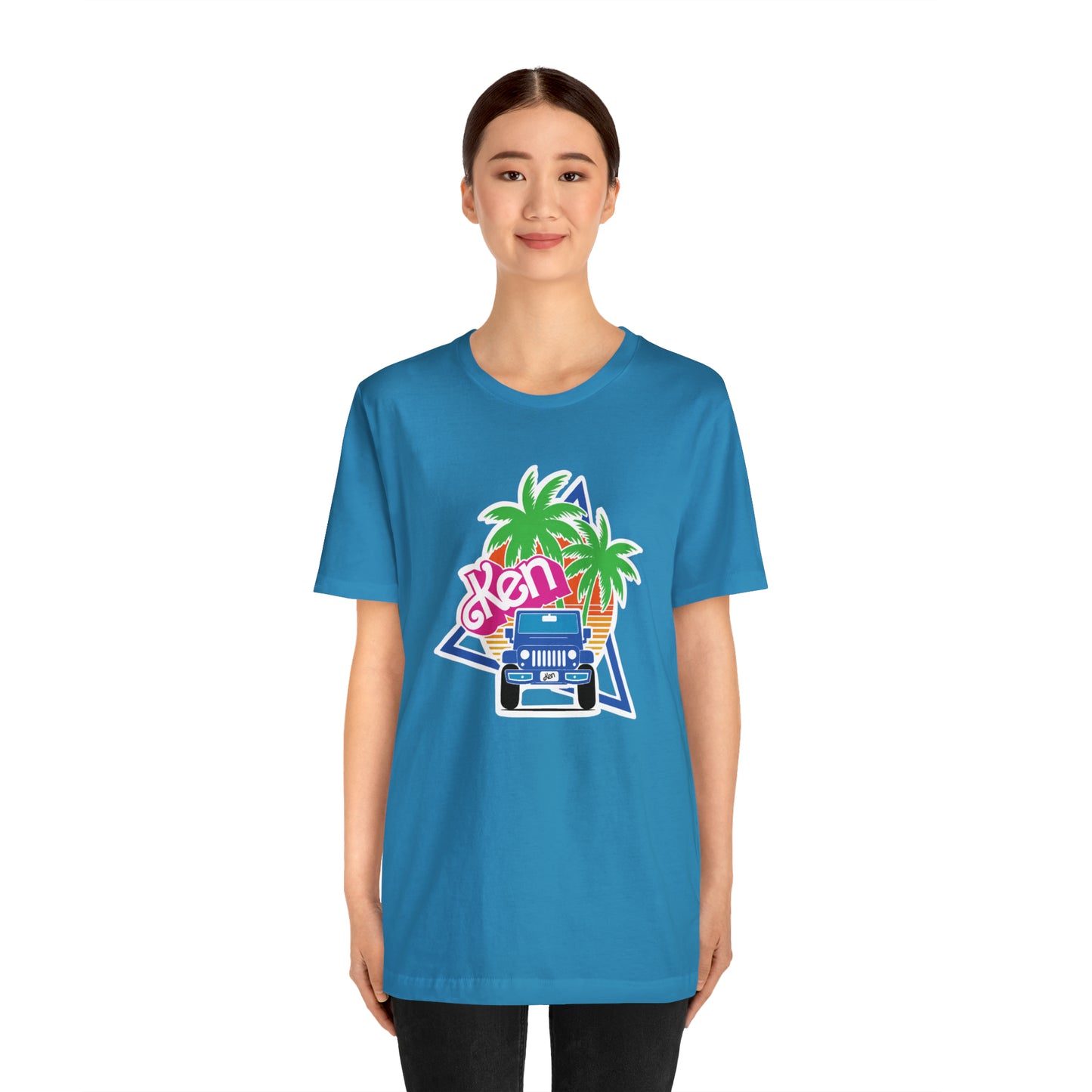 Blue Ken, Beep Beep KEN Jeep, Unisex Jersey Short Sleeve Tee