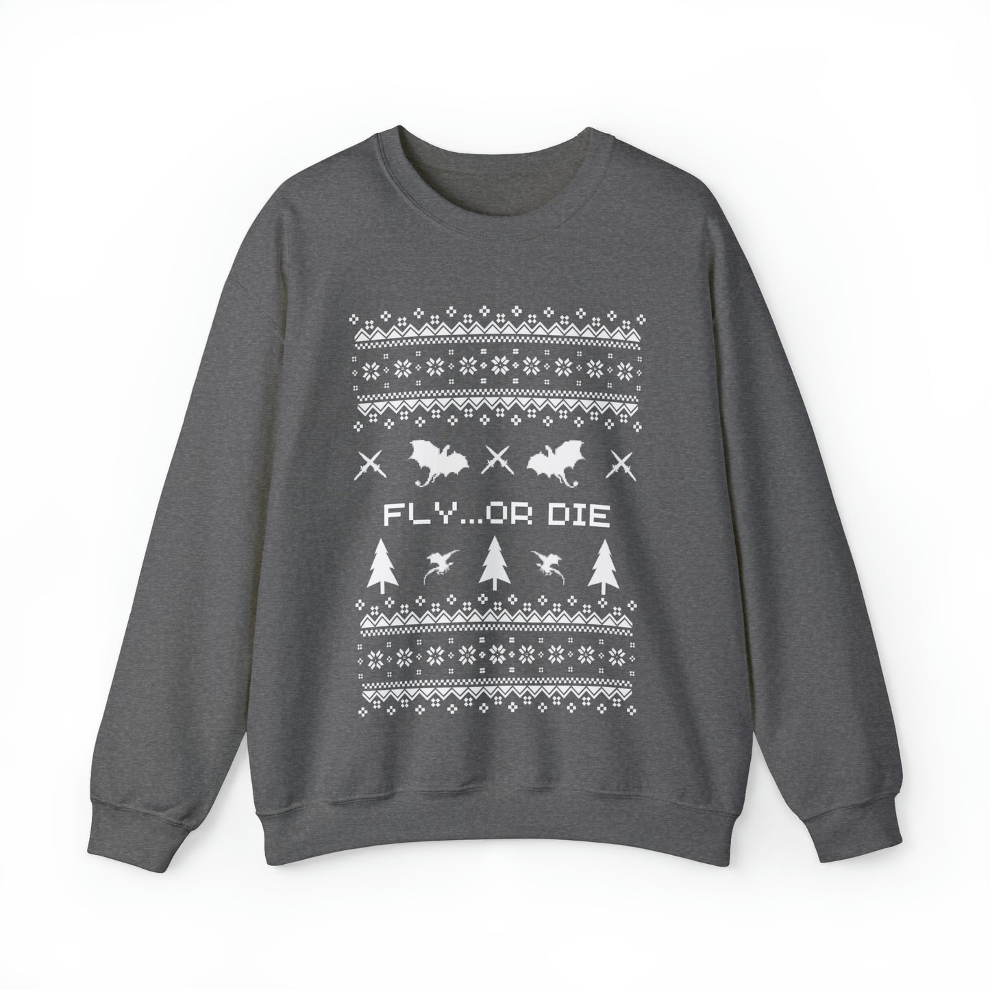 8-Bit Dragon Christmas version 2 - Unisex Sweatshirt