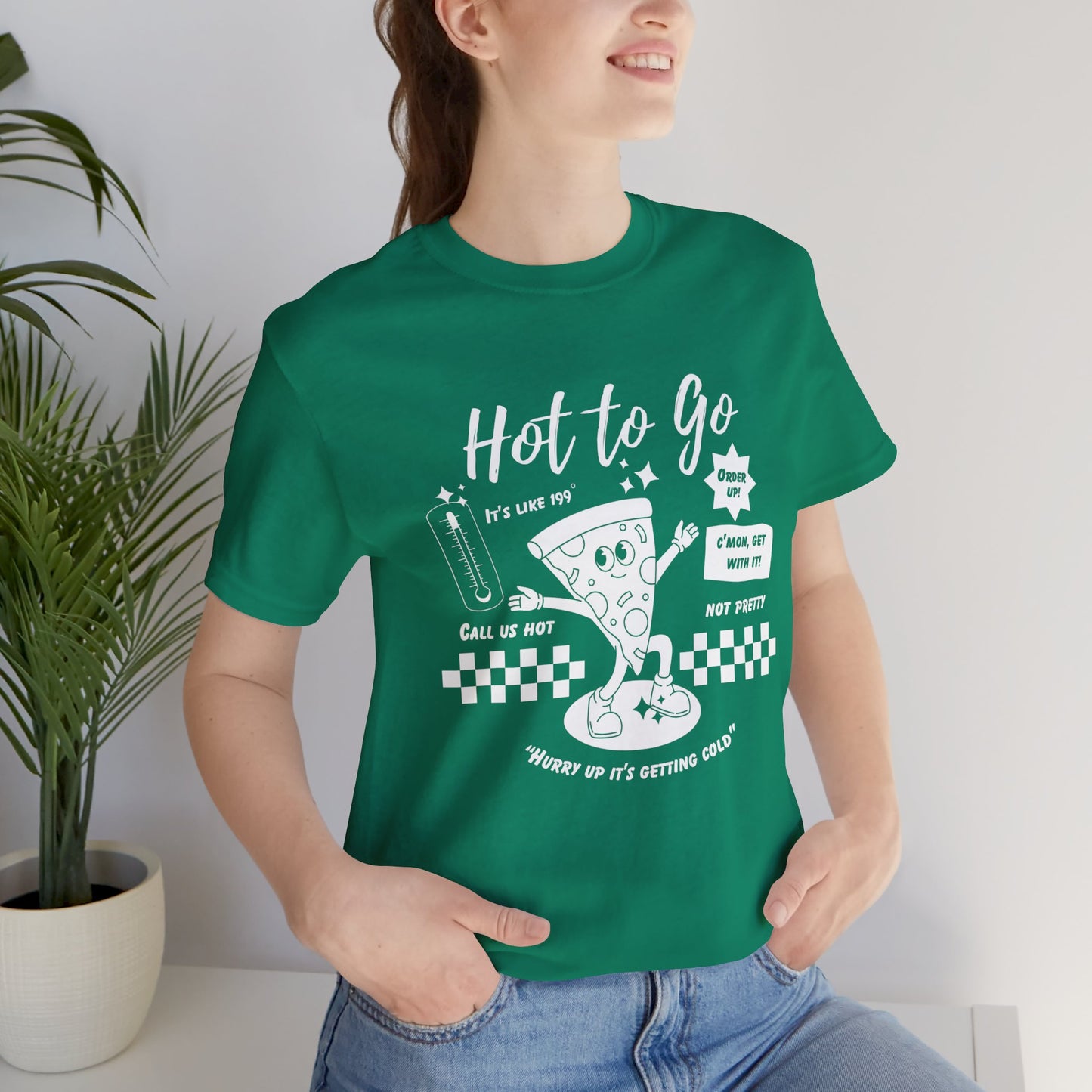 HOT TO GO White Text - Unisex Shirt