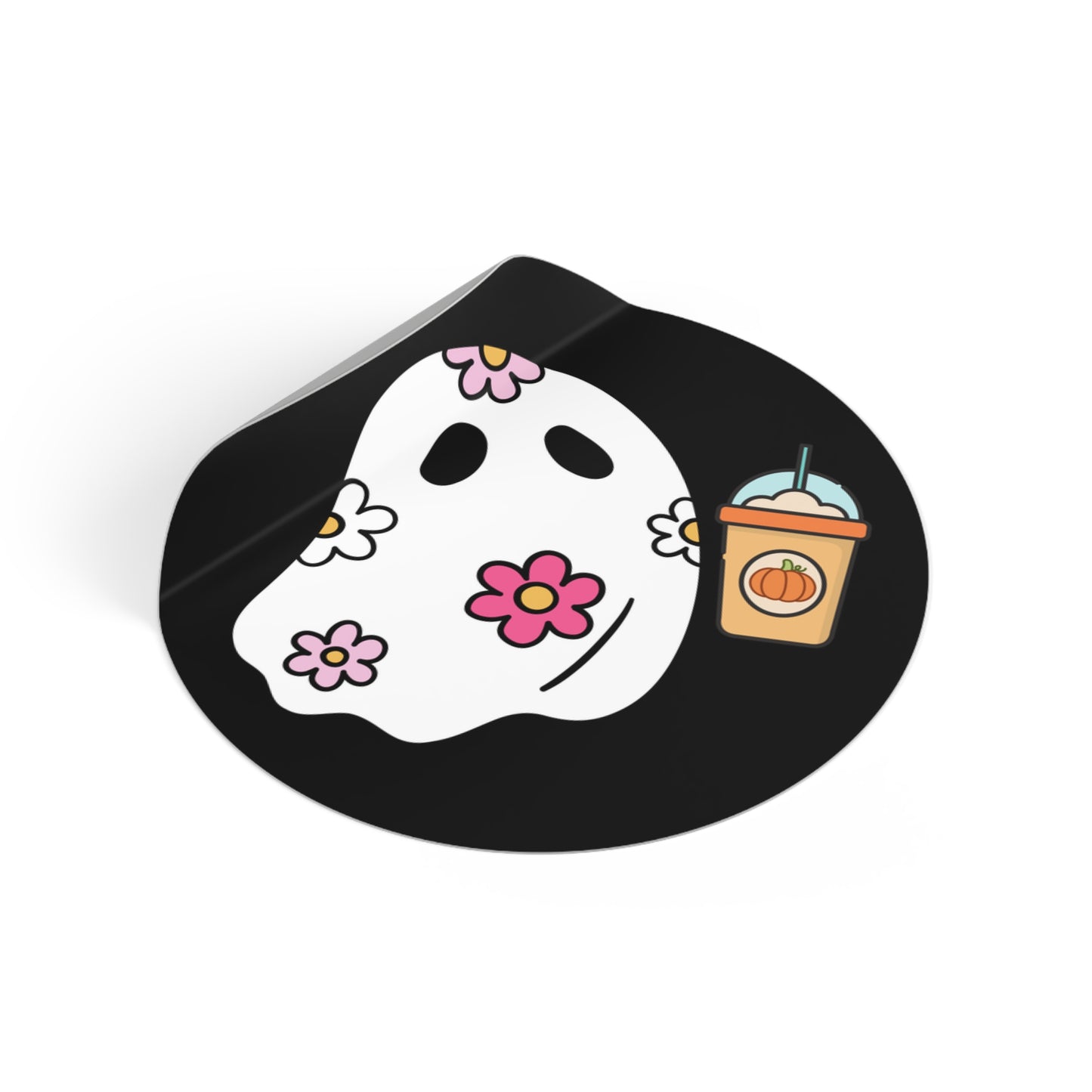 Copy of Color Flower Ghost, Water-Resistant Vinyl Sticker