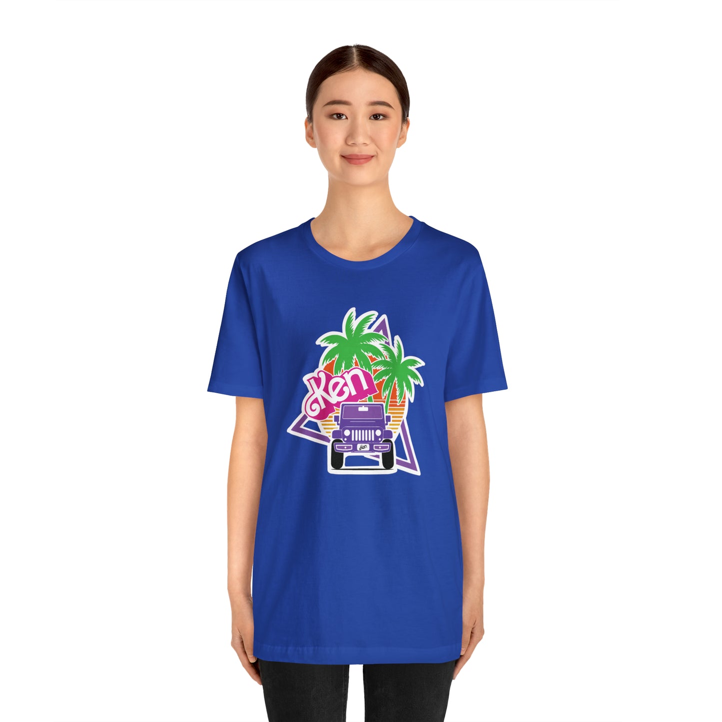 Purple Ken, Beep Beep KEN Jeep, Unisex Jersey Short Sleeve Tee
