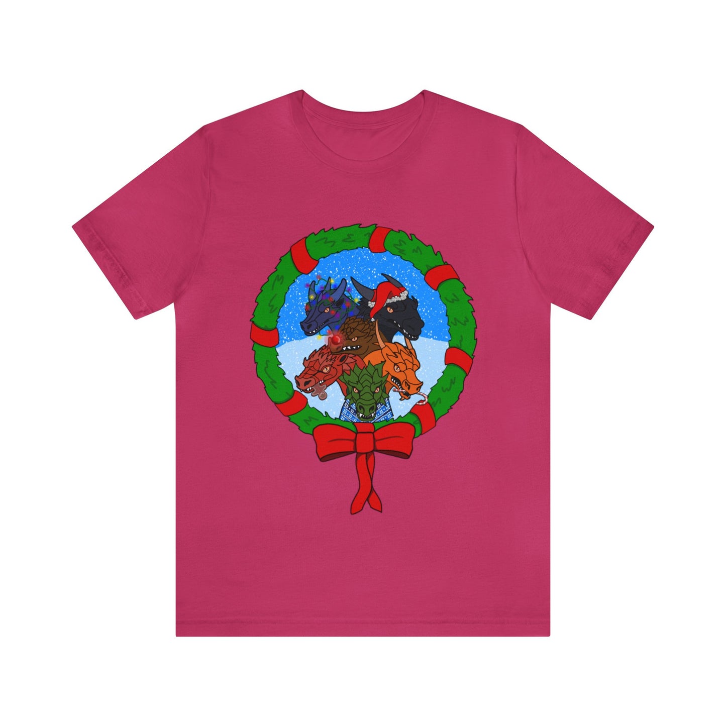 Dragon Christmas with Snowglobe Version - Unisex T-shirt