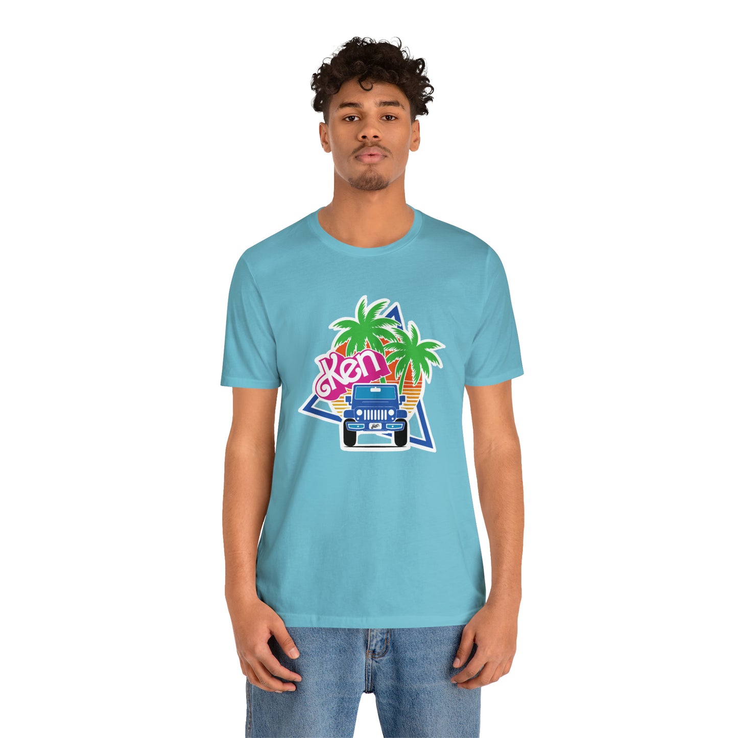 Blue Ken, Beep Beep KEN Jeep, Unisex Jersey Short Sleeve Tee