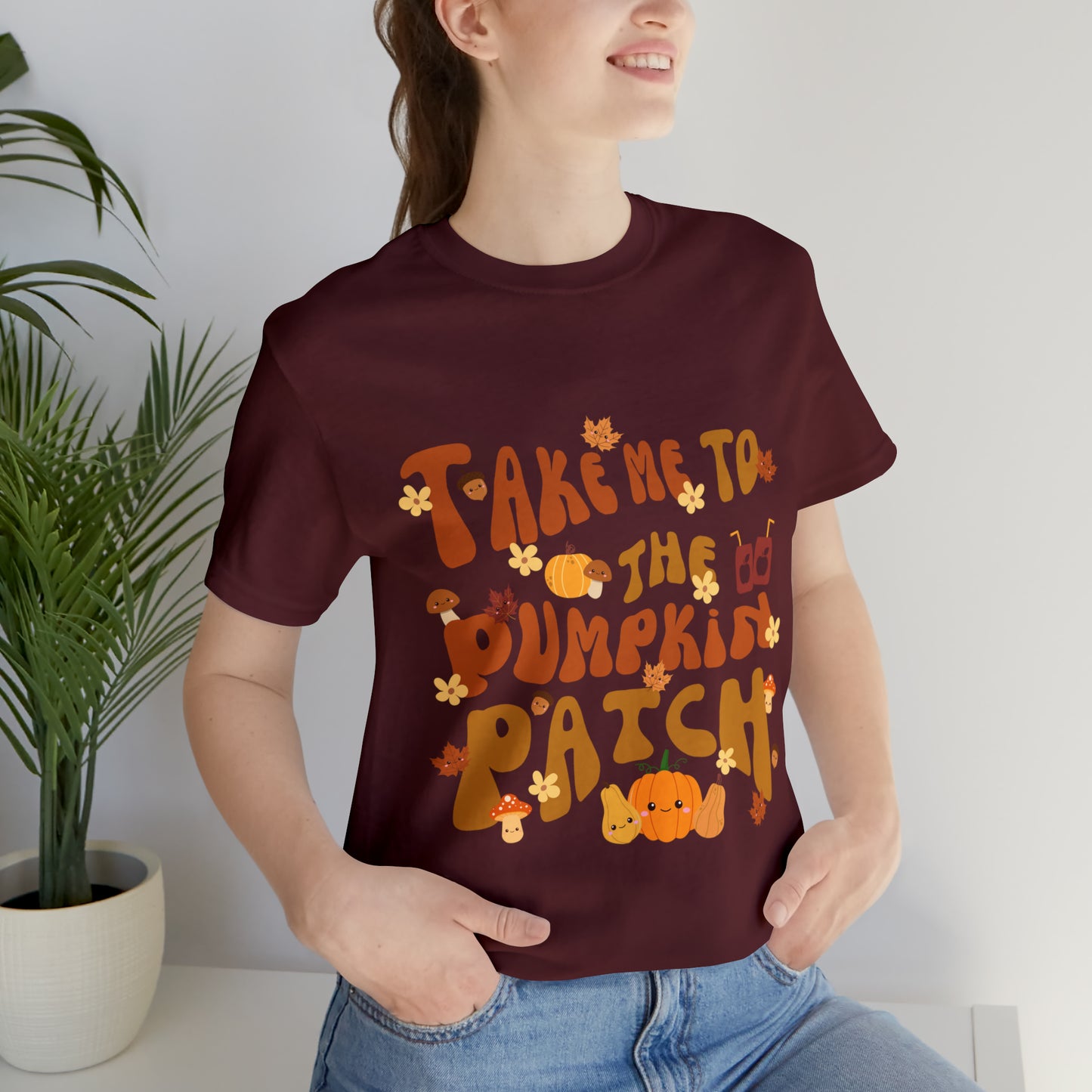 Take me to the Pumpkin Patch, Unisex Jersey Short Sleeve Tee