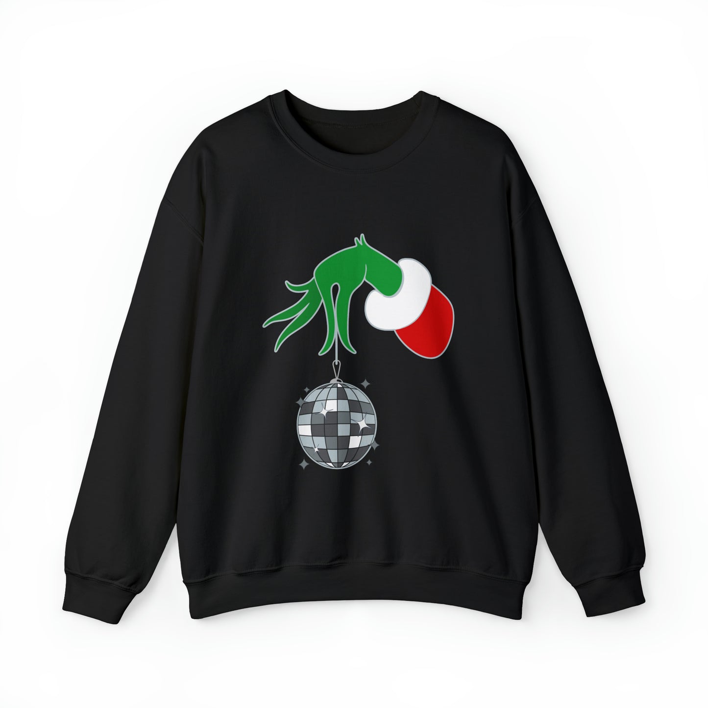 Grinchy Groovy and Bright Jingle Disco Ball - Sweatshirt