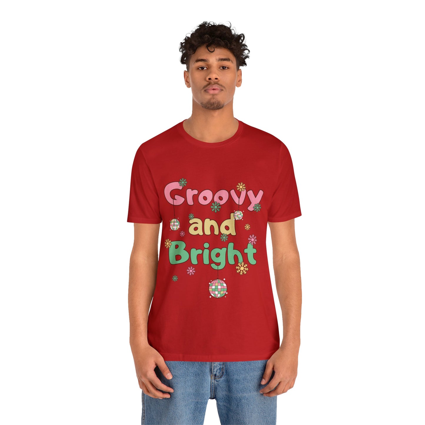 Pinkish Groovy and Bright Jingle Disco Ball - Unisex T-shirt