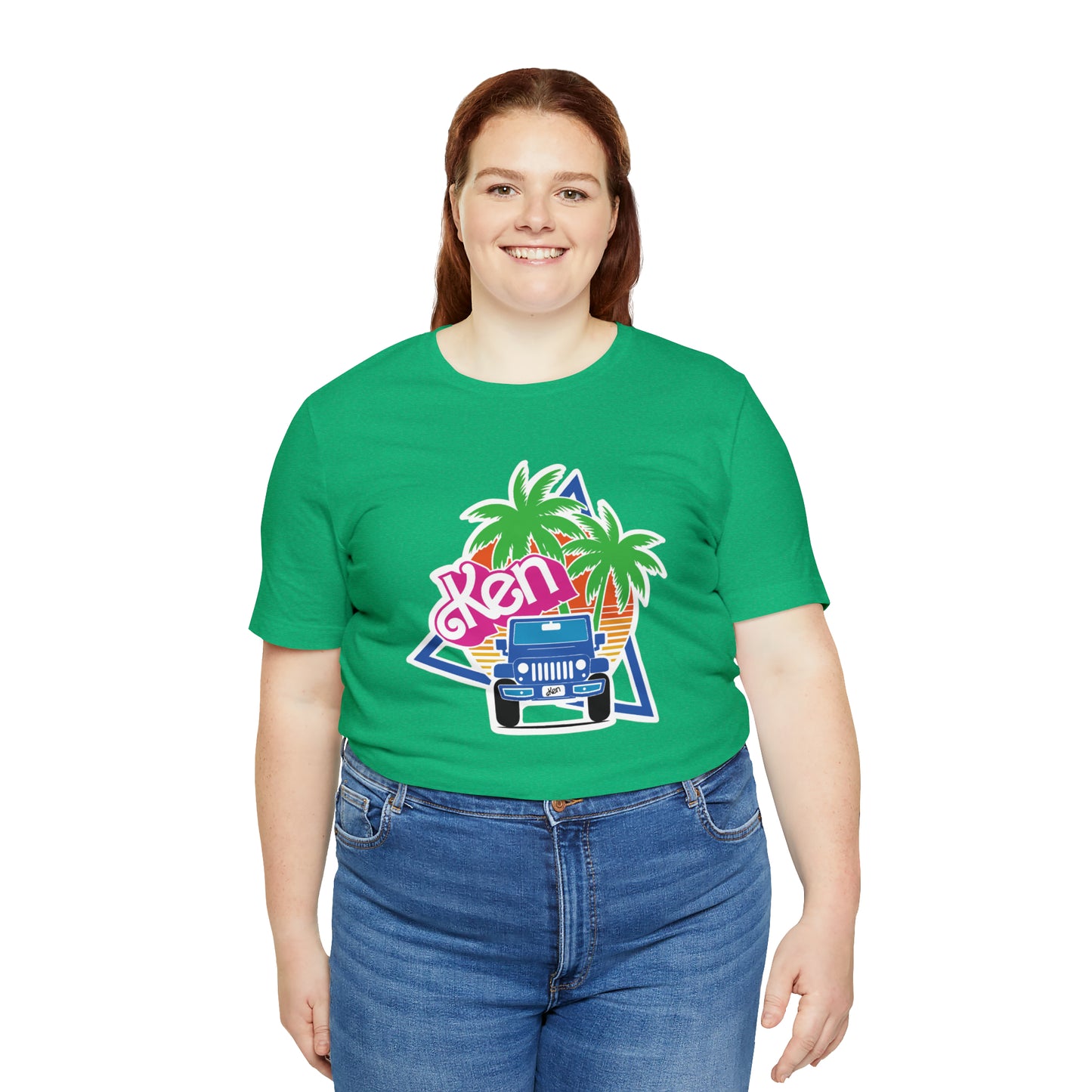 Blue Ken, Beep Beep KEN Jeep, Unisex Jersey Short Sleeve Tee
