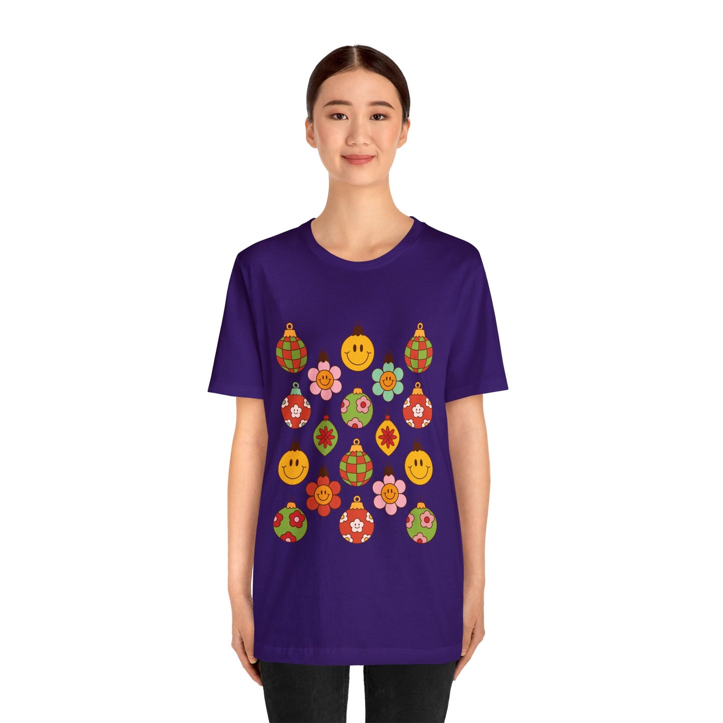 Groovy Christmas with back design - Unisex T-shirt