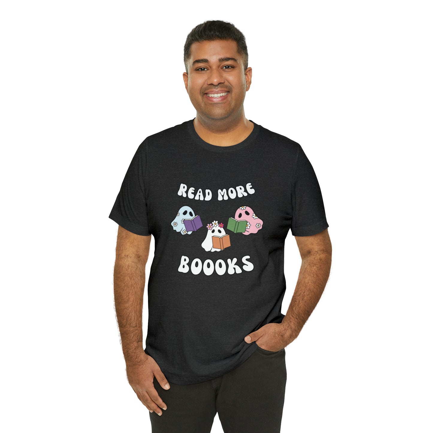 Read More Boooks Ghouls, Unisex Jersey Short Sleeve Tee